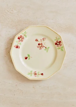 Sezane Assiettes à Dessert Anciennes, Fleuries- La Sélection Vintage