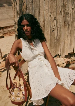Sezane Bourse Mini Farrow Raphia- Nos Sacs Iconiques|Maroquinerie