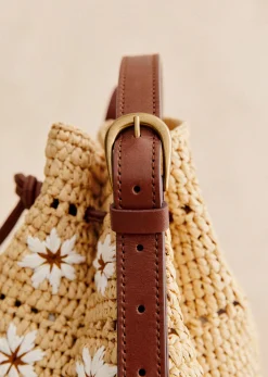 Sezane Bourse Mini Farrow Raphia- Nos Sacs Iconiques|Maroquinerie