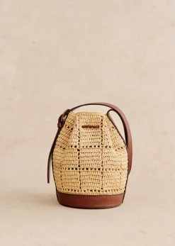 Sezane Bourse Mini Farrow Raphia- Nos Sacs Iconiques|Maroquinerie