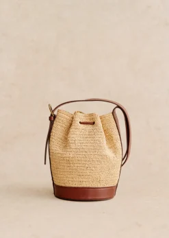Sezane Bourse Mini Farrow Raphia- Nos Sacs Iconiques|Maroquinerie