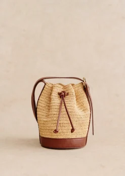 Sezane Bourse Mini Farrow Raphia- Nos Sacs Iconiques|Maroquinerie