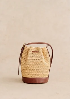 Sezane Bourse Mini Farrow Raphia- Nos Sacs Iconiques|Maroquinerie