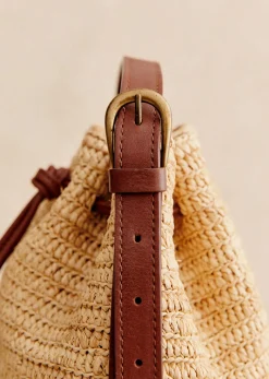 Sezane Bourse Mini Farrow Raphia- Nos Sacs Iconiques|Maroquinerie