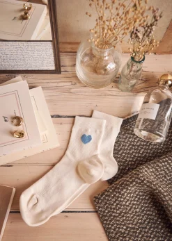 Sezane Chaussettes Coeur- Chaussettes