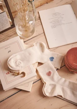 Sezane Chaussettes Coeur- Chaussettes