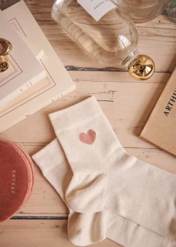 Sezane Chaussettes Coeur- Chaussettes