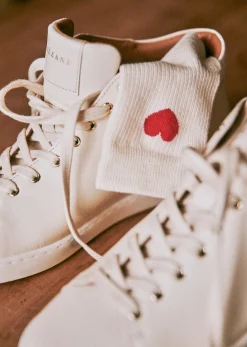 Sezane Chaussettes Coeur- Chaussettes