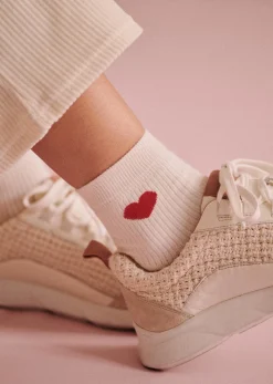 Sezane Chaussettes Coeur- Chaussettes