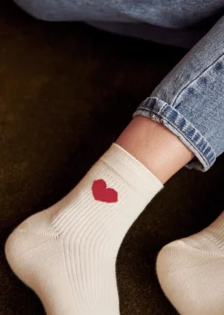 Sezane Chaussettes Coeur- Chaussettes