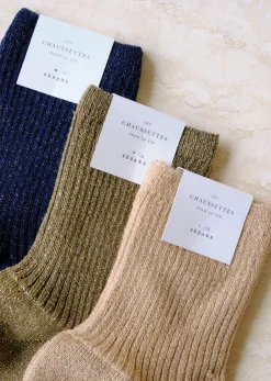 Sezane Chaussettes Lurex- Chaussettes