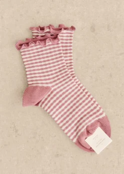 Sezane Chaussettes Vichy- Chaussettes