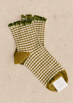 Sezane Chaussettes Vichy- Chaussettes
