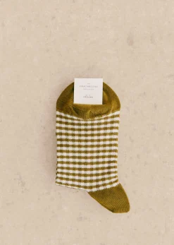 Sezane Chaussettes Vichy- Chaussettes