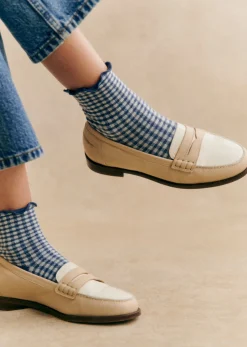 Sezane Chaussettes Vichy- Chaussettes