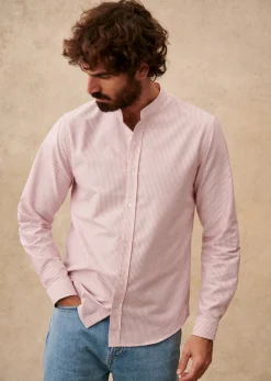 Sezane Chemise Benny Oxford- Chemises col mao|Chemises oxford