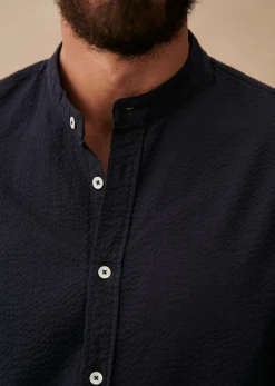 Sezane Chemise Benny Seersucker- Chemises seersucker|Chemises rayures