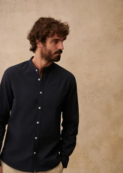 Sezane Chemise Benny Seersucker- Chemises seersucker|Chemises rayures