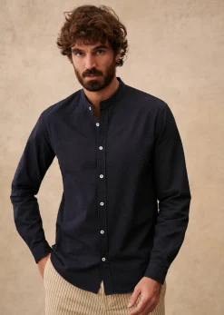 Sezane Chemise Benny Seersucker- Chemises seersucker|Chemises rayures