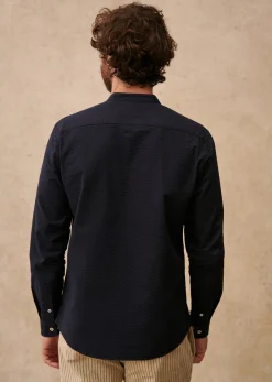 Sezane Chemise Benny Seersucker- Chemises seersucker|Chemises rayures