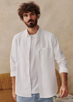 Sezane Chemise Charlie Confort Oxford- Chemises oxford