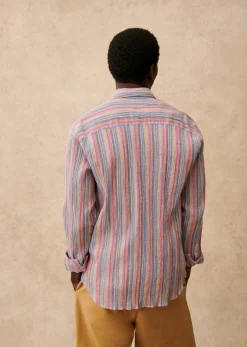 Sezane Chemise Charlie Coton Léger- Chemises rayures
