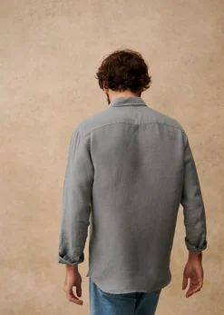 Sezane Chemise Charlie Lin- Chemises lin|Le Bain