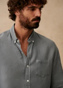 Sezane Chemise Charlie Lin- Chemises lin|Le Bain