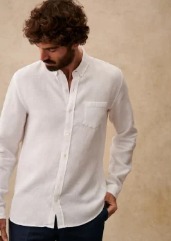 Sezane Chemise Charlie Lin- Chemises lin|Le Bain
