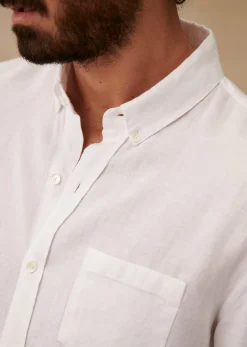 Sezane Chemise Charlie Lin- Chemises lin|Le Bain