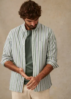 Sezane Chemise Charlie Oxford- Chemises rayures|Chemises oxford