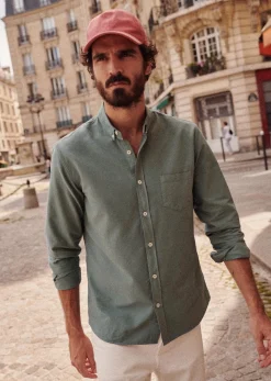Sezane Chemise Charlie Oxford- Chemises rayures|Chemises oxford