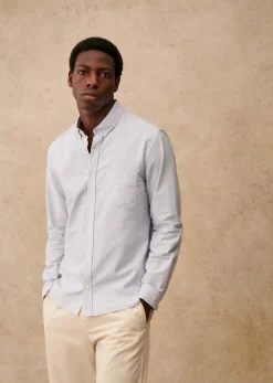 Sezane Chemise Charlie Oxford- Chemises rayures|Chemises oxford