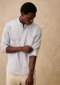 Sezane Chemise Charlie Oxford- Chemises rayures|Chemises oxford