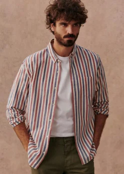 Sezane Chemise Charlie Oxford- Chemises rayures|Chemises oxford