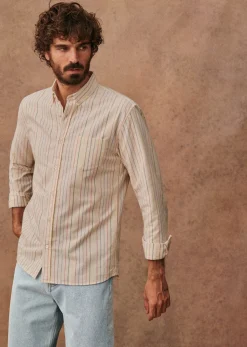 Sezane Chemise Charlie Oxford- Chemises rayures|Chemises oxford