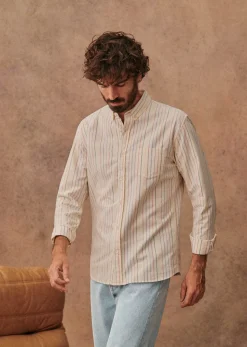 Sezane Chemise Charlie Oxford- Chemises rayures|Chemises oxford