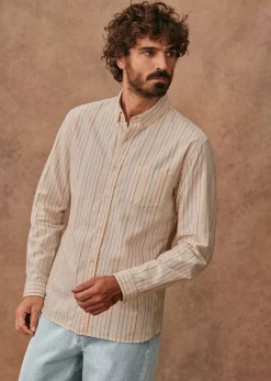 Sezane Chemise Charlie Oxford- Chemises rayures|Chemises oxford