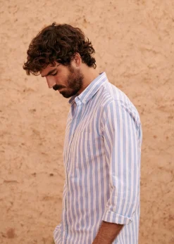 Sezane Chemise Charlie Oxford- Chemises rayures|Chemises oxford