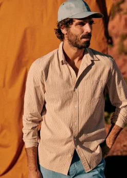 Sezane Chemise Charlie Seersucker- Chemises rayures|Chemises seersucker