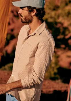 Sezane Chemise Charlie Seersucker- Chemises rayures|Chemises seersucker