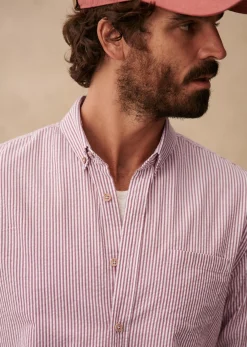 Sezane Chemise Charlie Seersucker- Chemises rayures|Chemises seersucker