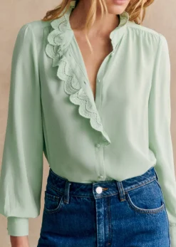 Sezane Chemise Chlo- Chemises & Blouses