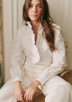 Sezane Chemise Chlo- Chemises & Blouses