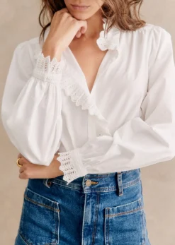 Sezane Chemise Chlo- Chemises & Blouses