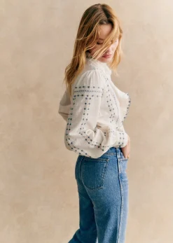 Sezane Chemise Chlo- Chemises & Blouses