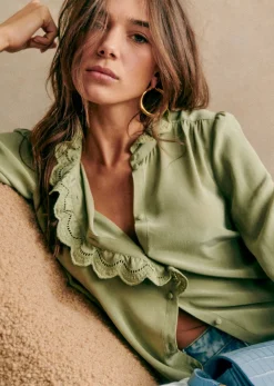 Sezane Chemise Chlo- Chemises & Blouses