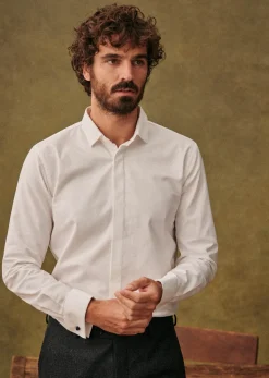 Sezane Chemise Garvin Pinpoint- Costumes|Chemises formelles