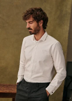 Sezane Chemise Garvin Pinpoint- Costumes|Chemises formelles