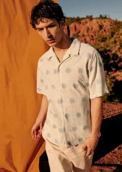 Sezane Chemise Holt- Chemises manches courtes|Chemises coton lin